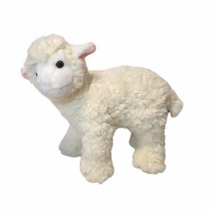 Living Nature Cream Lamb Sheep Stuffed Plush Toy 10”